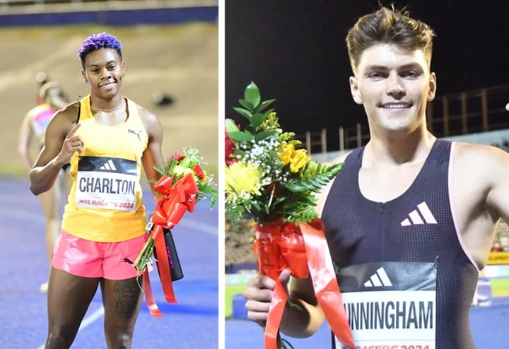 Cunningham and Charlton win sprint hurdles at Racers GP - Jamaica Observer