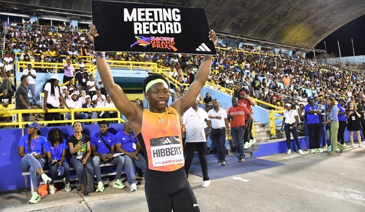 Hibbert sets world lead in triple jump at Racers GP - Jamaica Observer