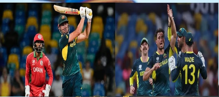 Warner, Stoinis guide Australia to 39-run win against Oman in T20 World Cup