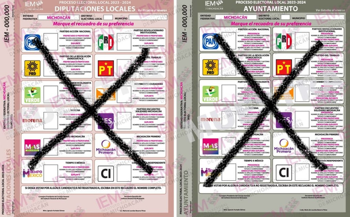 Se incrementó 28.51% voto nulo en Michoacán en elección local