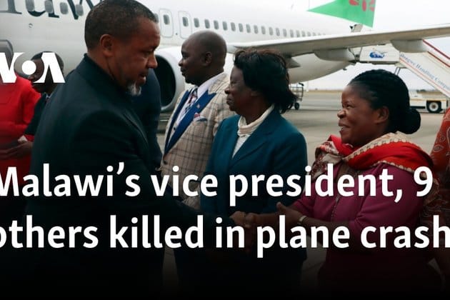 Malawi's vice president, 9 others killed in plane crash