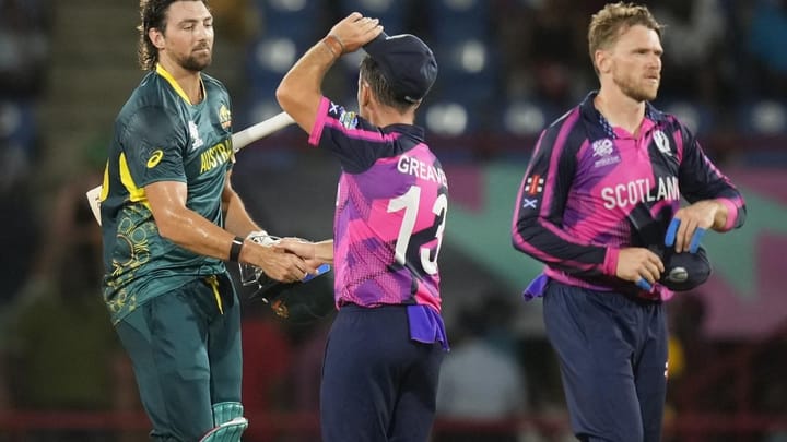 Australia defeat Scotland by five wickets in T20 World Cup